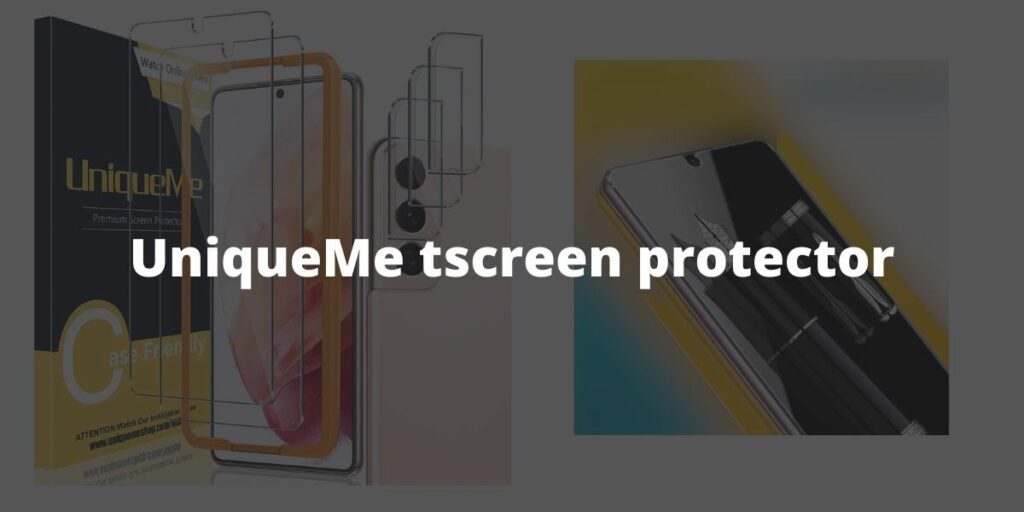 UniqueMe tempered glass screen protector