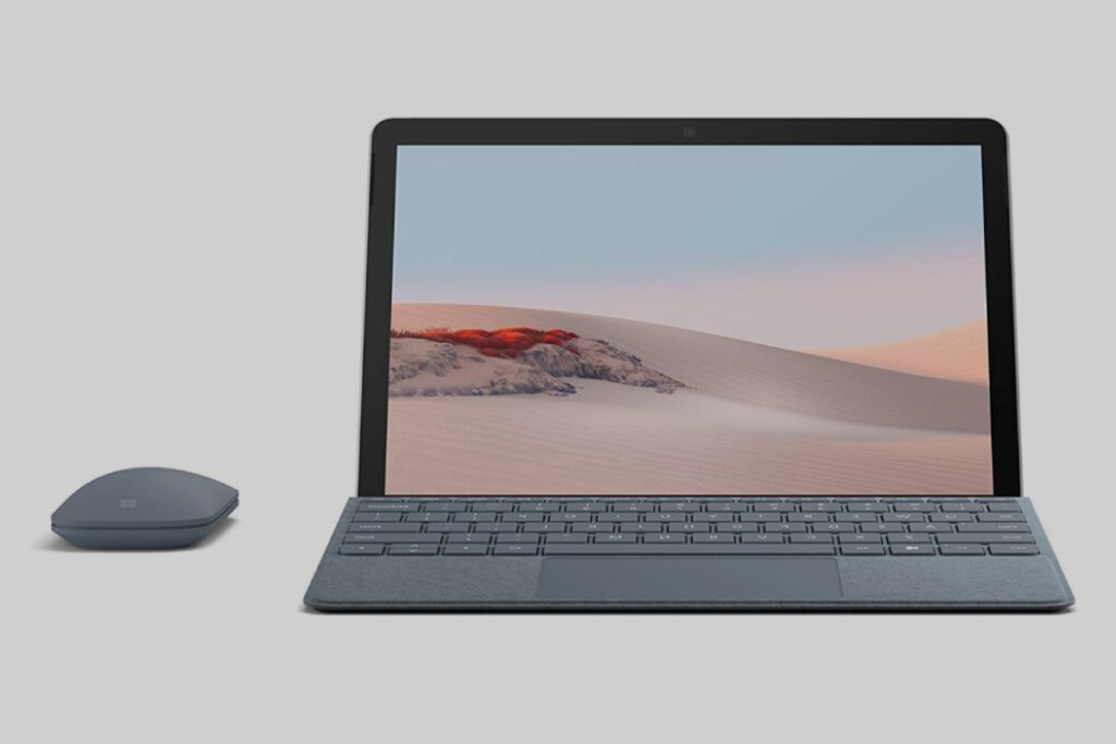 Microsoft Surface Go 2 with Mouse