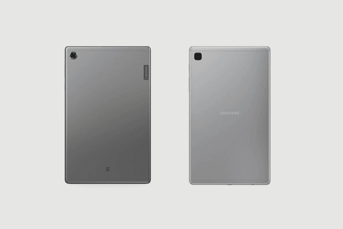 Design of Lenovo tab m10 fhd plus vs Samsung A7 lite