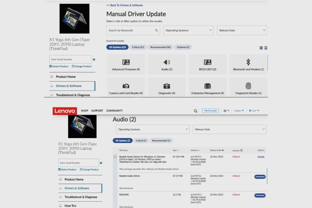 Thinkpad Software The Lenovo ThinkPad X1 Yoga Gen 6 Audio Drivers: Quick Guide - TECH ...