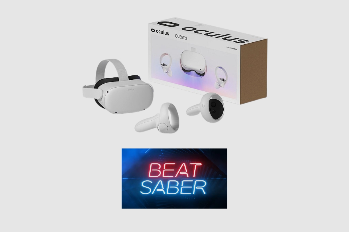 Meta Quest 2 With Beat Saber